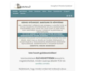 Sarokko.com(A Sarokkő Gyülekezet 2015 október 11) Screenshot