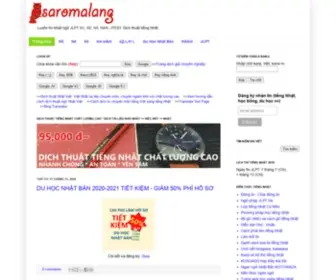 Saromalang.com(Lớp học và luyện thi Nhật ngữ Cú Mèo) Screenshot