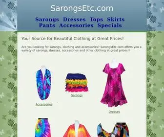 Sarongsetc.com(Beautiful Clothing at Great Prices) Screenshot