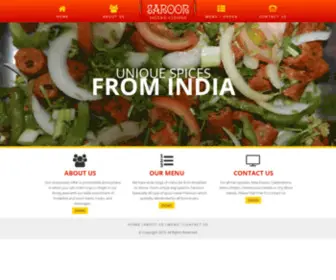 Saroorindiancuisine.net(Saroor Indian Cuisine) Screenshot