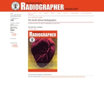Sar.org.za(The South African Radiographer) Screenshot