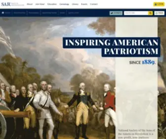 Sar.org(NATIONAL SOCIETY OF THE SONS OF THE AMERICAN REVOLUTION) Screenshot