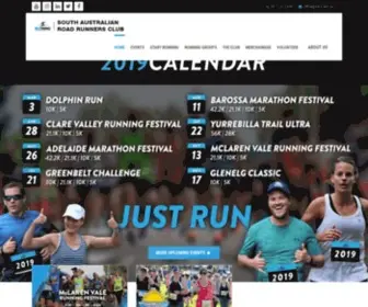 Sarrc.asn.au(South Australian Road Runners Club For Runners Run by Runners) Screenshot