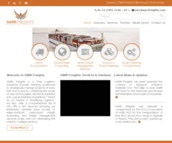 Sarrfreights.com(Break Bulk Company) Screenshot