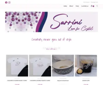 Sarrini.com(Sarrini, Love for Fashion, Love for Crystals) Screenshot