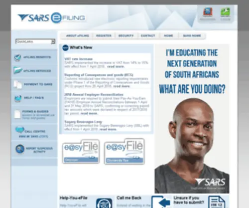 Sarsefiling.gov.za(Sarsefiling) Screenshot