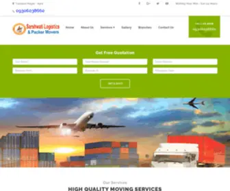 Sarshwatipackersmovers.in(Sarshwati Logistics Packers & Movers) Screenshot