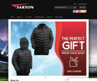 Sarsonusa.com(Sarson Sports USA) Screenshot