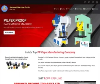 Sarswatimachinetools.com(Plastic Cap Production Machines) Screenshot