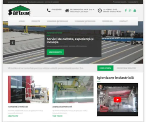 Sartexim.ro(Igienizare civilă și industrială) Screenshot
