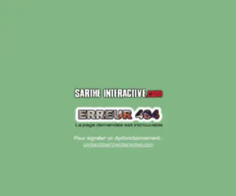 Sartheinteractive.com(ERREURPAGE INTROUVABLE) Screenshot