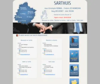 Sarthuis.fr(Huissiers de Justice associés à Beaumont sur Sarthe) Screenshot