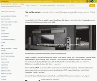 Sartoriacustica.it(Impianti Audio Hi) Screenshot