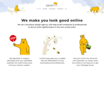 Sarumbear.com(We make you look good online) Screenshot