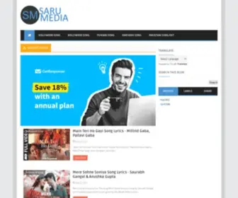 Sarumedia.com(Best Songs lyrics website) Screenshot