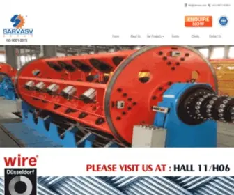 Sarvasv.com(Cable Machine Manufacturer) Screenshot