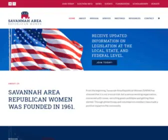 Sarw.org(Savannah Area Republican Women) Screenshot