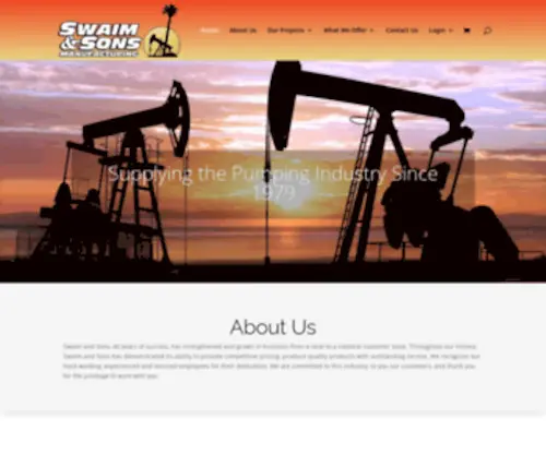 Sas-MFG.com(Swaim & Sons) Screenshot