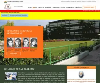 Sasacademy.com(SAS Academy Ropar IN) Screenshot