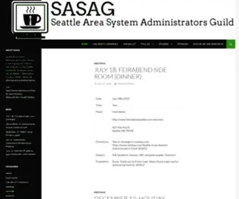 Sasag.org(Seattle Area System Administrators Guild) Screenshot