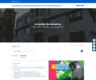 Sasaima-Cundinamarca.gov.co(Alcaldía Municipal de Sasaima) Screenshot