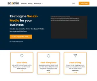 Sasalio.com(Social Media Scheduling & Automation) Screenshot