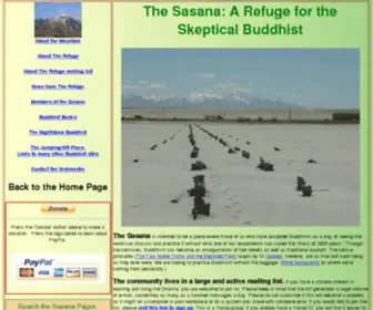 Sasana.org(A Refuge for the Skeptical Buddhist) Screenshot