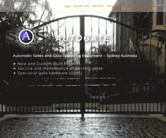 Sasautogate.com(Automatic Gates Sydney) Screenshot