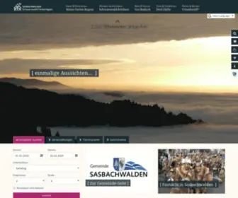 Sasbachwalden.de(Ferienregion Sasbachwalden im Schwarzwald) Screenshot