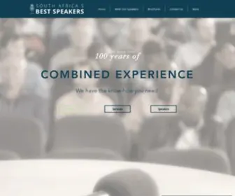 Sasbestspeakers.com(South Africa's Best Speakers) Screenshot