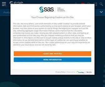 Sas.com(SAS Business Analytics software) Screenshot