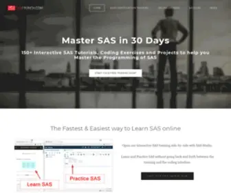 Sascrunch.com(The Fastest and Easiest Way to Learn SAS) Screenshot