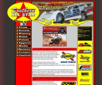 Sasdirt.com(Official Internet Home of Southern All Star Dirt Car Series) Screenshot