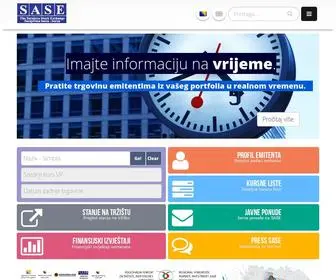 Sase.ba(Sarajevo Stock Exchange) Screenshot