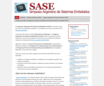 Sase.com.ar(Simposio Argentino de Sistemas Embebidos (SASE)) Screenshot