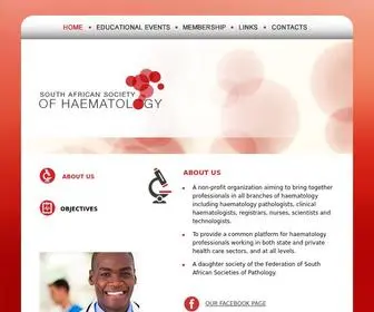 Sash.org.za(South African Society of Haematology) Screenshot