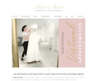 Sashandbustle.com(Sash & Bustle an intimate and beautiful boutique for the modern bride) Screenshot