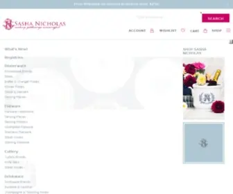 Sashanicholas.com(Monogrammed Gifts) Screenshot