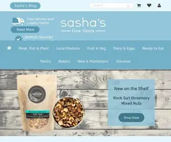 Sashasfinefoods.com(Sasha‘s Fine Foods) Screenshot