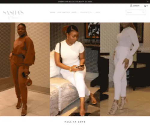 Sashashaus.com(Trendy Women Clothing and accessories) Screenshot