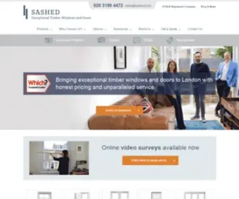 Sashed.com(Timber Windows London) Screenshot