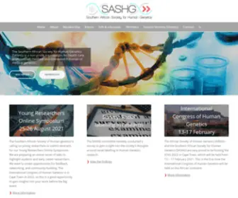 Sashg.org(Southern African Society for Human Genetics (SASHG)) Screenshot