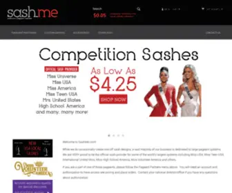 Sashme.com(SashMe Pageant Sashes) Screenshot