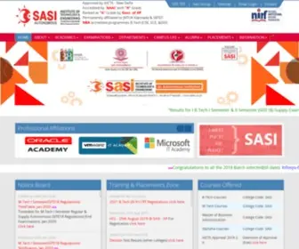 Sasi.ac.in(Sasi Institute of Technology & Engineering) Screenshot