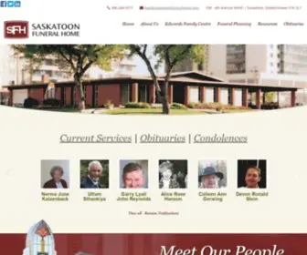 Saskatoonfuneralhome.com(Saskatoon Funeral Home) Screenshot