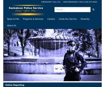 Saskatoonpolice.ca(Saskatoon Police Service) Screenshot