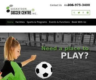 Saskatoonsoccer.com(Saskatoon Soccer Centre) Screenshot