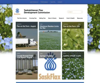 Saskflax.com(Saskatchewan Flax Development Commission) Screenshot