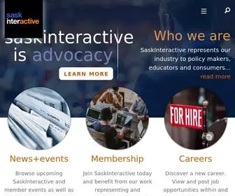 Saskinteractive.com(Saskatchewan Interactive Media Association Inc. (SaskInteractive)) Screenshot