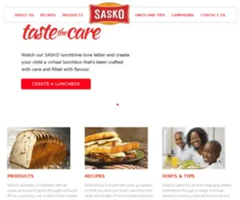 Sasko.co.za(Baking Together Since 1930) Screenshot